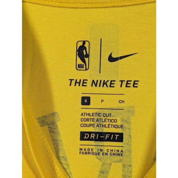 Nike Golden State Warriors Stephen Curry 30 The Town Yellow Shirt Size Small - Picture 3 of 8